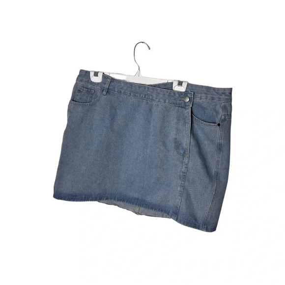 Unbranded | High  Waist A-Line Asymmetrical Jean Skirt | Size 2XL [121] - Picture 1 of 5